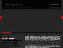 Tablet Screenshot of motorcycles.org